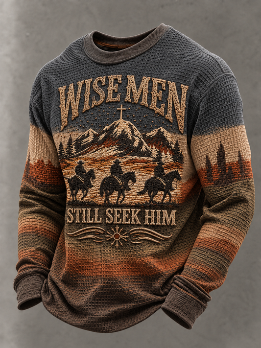 Men's West Waffle Sweatshirt gracestitchs