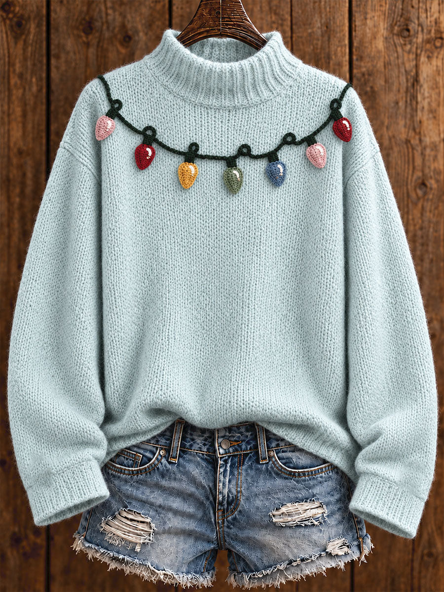Women's Christmas Art Soft Ptinted Sweater gracestitchs