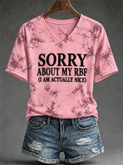 Women's Sassy & Sarcastic Funny Graphic Print V-Neck Tee gracestitchs