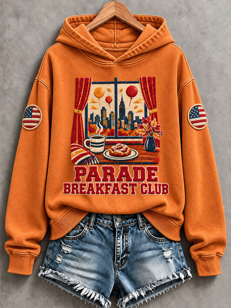 Women's Thanksgiving Parade Print Casual Sweatshirt gracestitchs