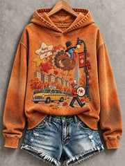 Women's Thanksgiving Day Parade Print Casual Sweatshirt gracestitchs