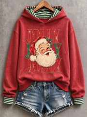 Women's Vintage Santa Claus Hoodie gracestitchs