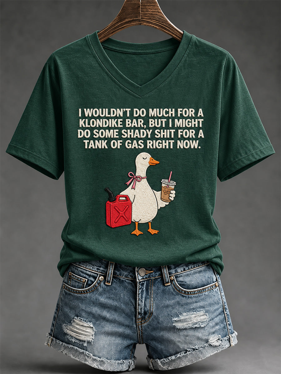 Women's Sassy & Sarcastic Funny Graphic Print V-Neck Tee gracestitchs