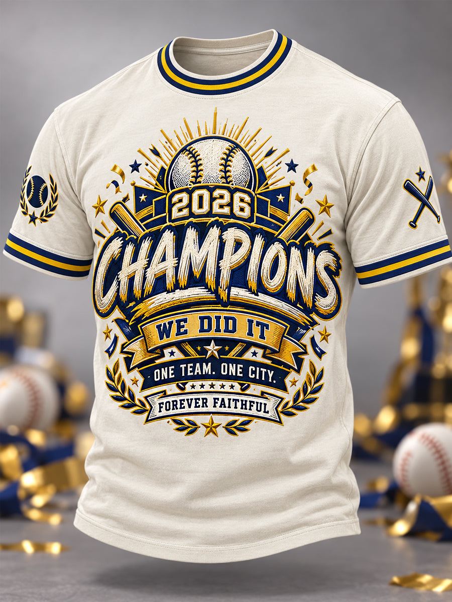 Unisex Won Our Way 2026 Baseball Champions Gift For Baseball Fans Casual Tee gracestitchs