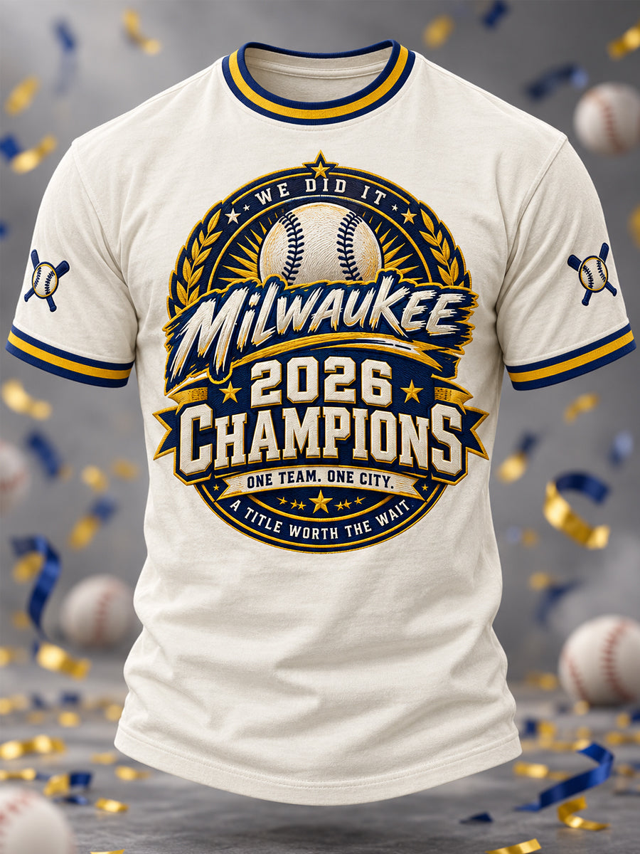 Unisex Won Our Way 2026 Baseball Champions Gift For Baseball Fans Casual Tee gracestitchs