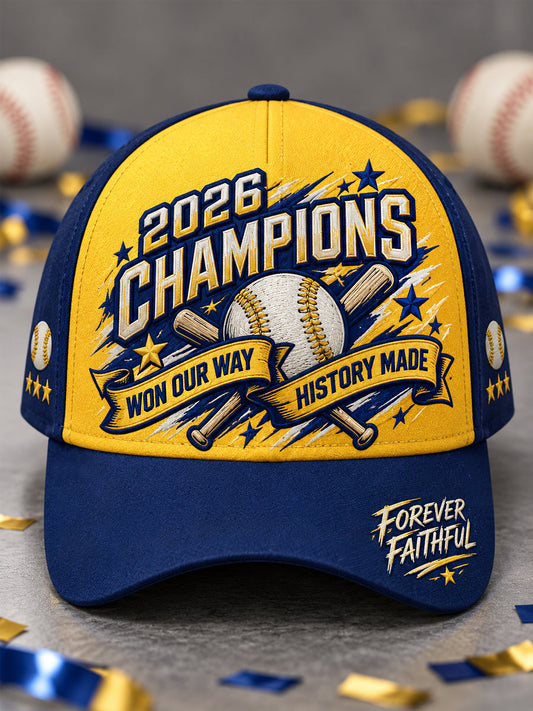 Unisex Won Our Way 2026 Baseball Champions Gift For Baseball Fans Hat gracestitchs