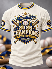 Unisex Won Our Way 2026 Baseball Champions Gift For Baseball Fans Casual Tee gracestitchs