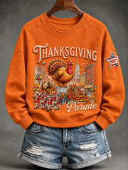 Women’s Thanksgiving Day Parade Commemorative Graphic Casual Sweatshirt gracestitchs