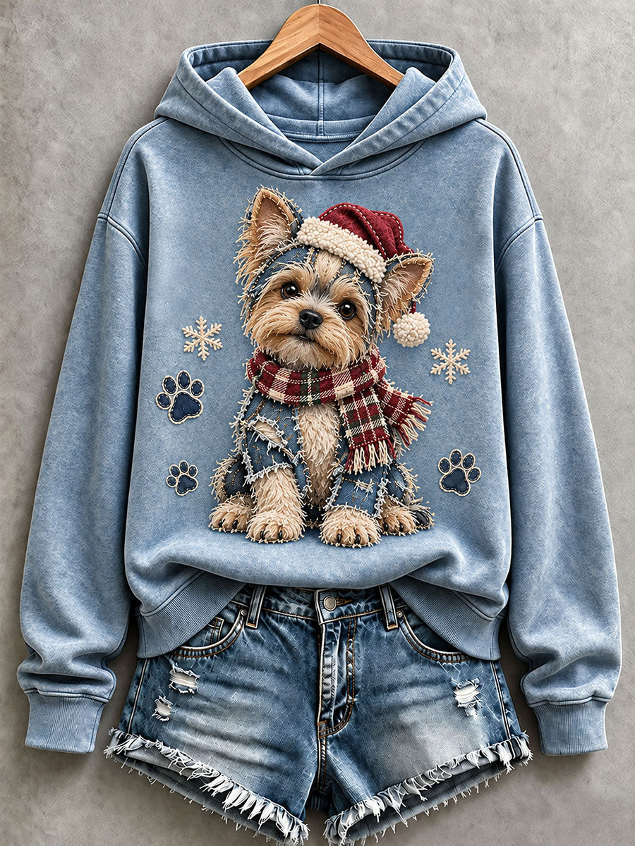 Women's Cute Yorkshire Terrier Hoodie gracestitchs