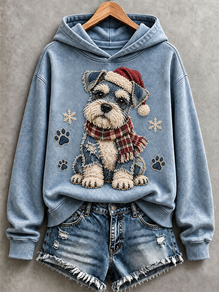 Women's Cute Schnauzer Hoodie gracestitchs
