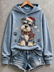 Women's Cute Schnauzer Hoodie gracestitchs