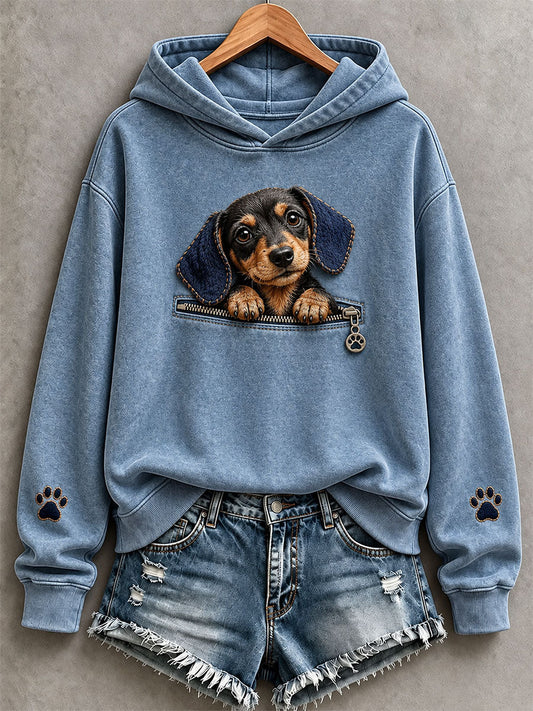 Women's Funny Dachshund Hoodie gracestitchs