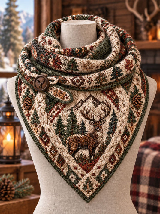 Vintage Hunting Culture Triangle Scarf gracestitchs