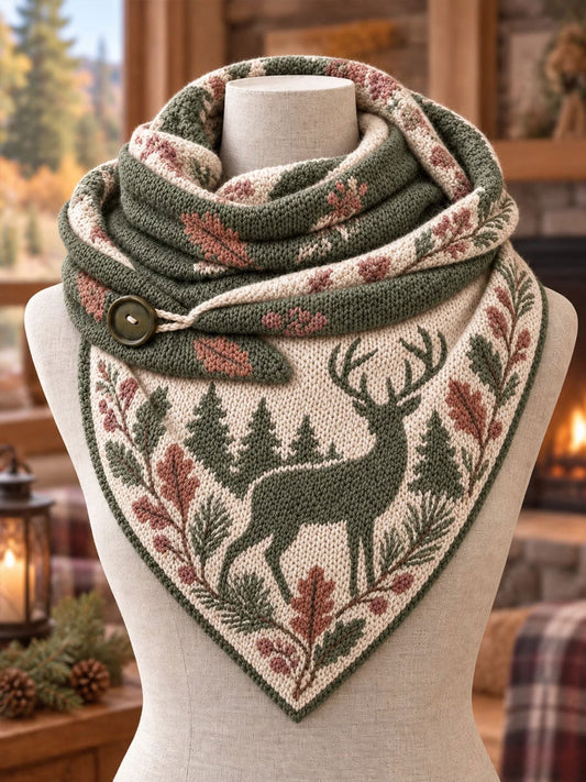 Vintage Hunting Culture Triangle Scarf gracestitchs