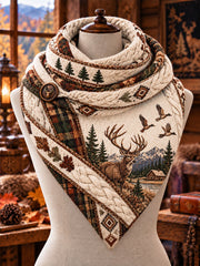 Vintage Hunting Culture Triangle Scarf gracestitchs