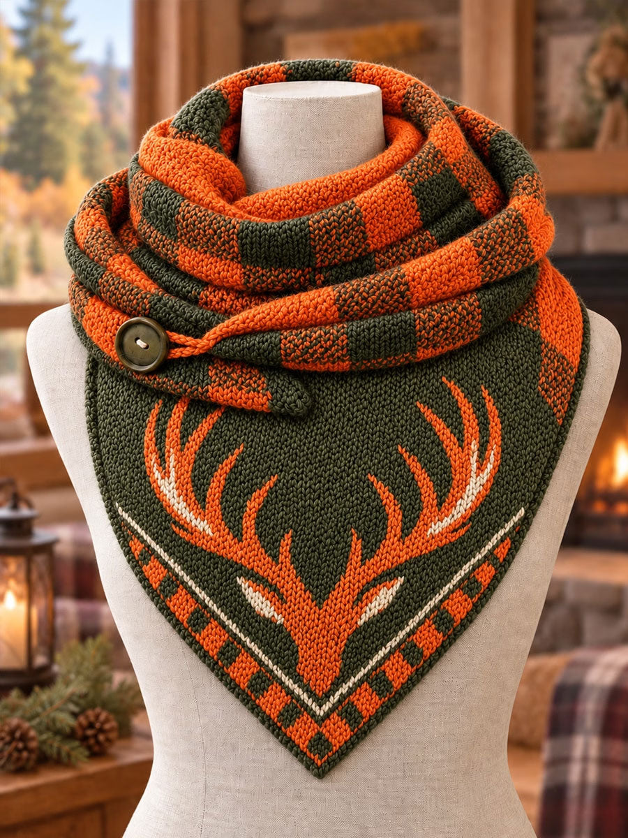 Vintage Hunting Culture Triangle Scarf gracestitchs