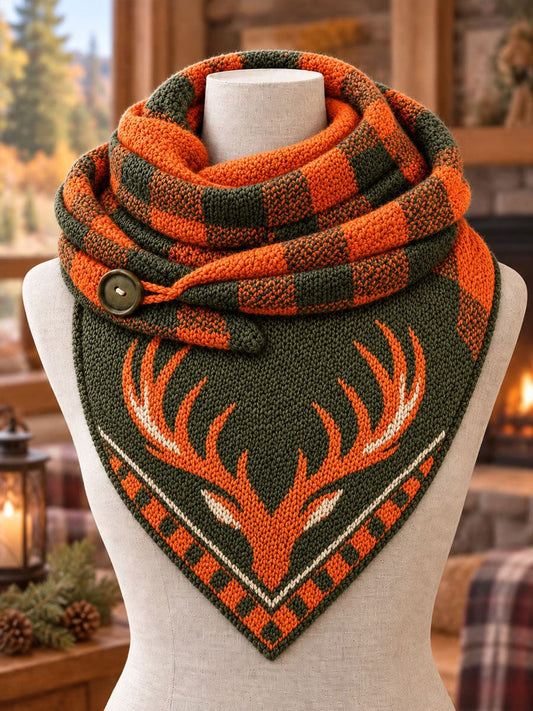 Vintage Hunting Culture Triangle Scarf gracestitchs