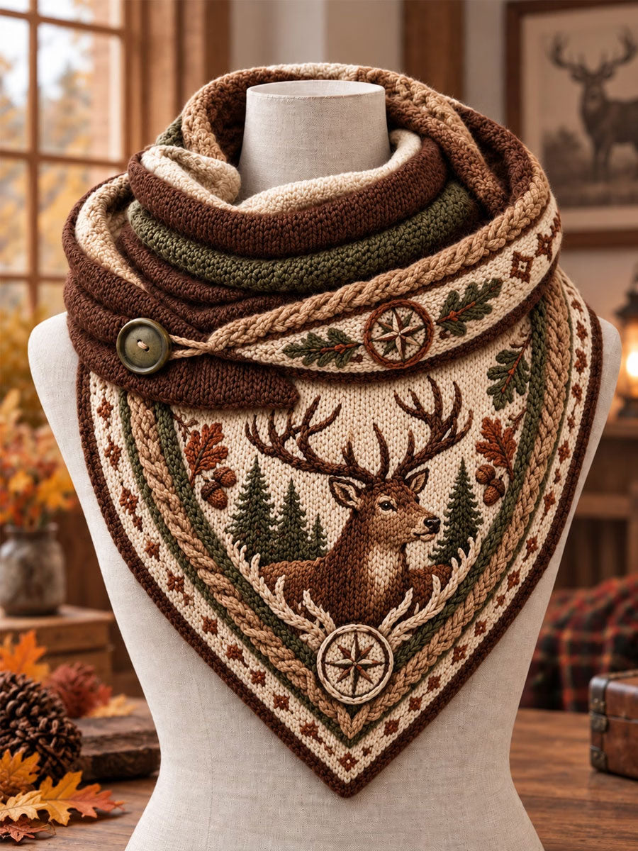 Vintage Hunting Culture Triangle Scarf gracestitchs