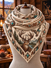 Vintage Hunting Culture Triangle Scarf gracestitchs