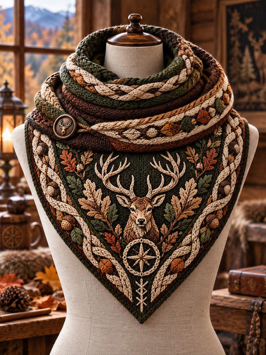 Vintage Hunting Culture Triangle Scarf gracestitchs