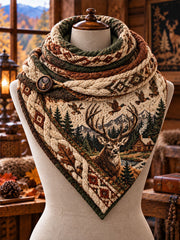 Vintage Hunting Culture Triangle Scarf gracestitchs