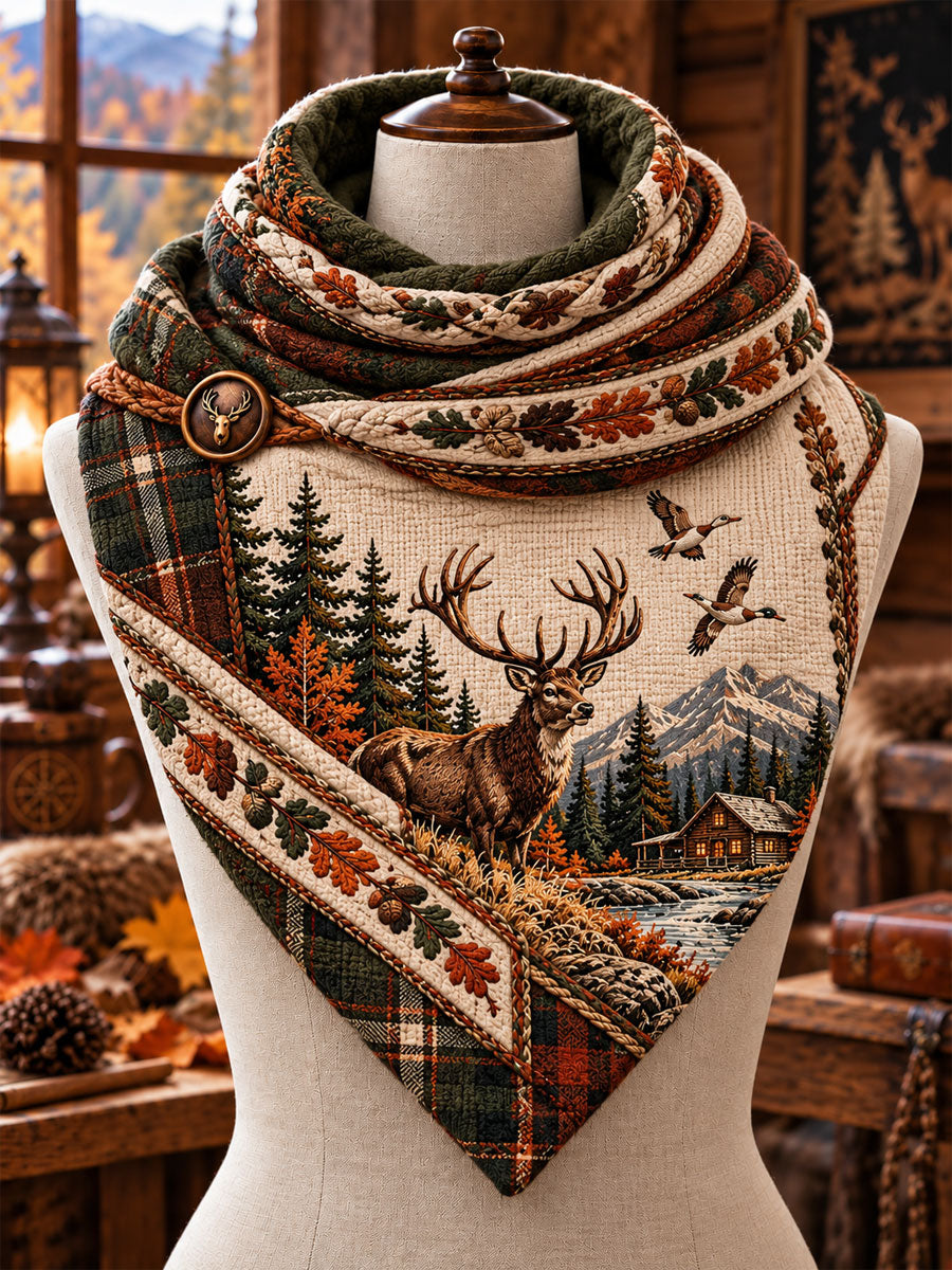 Vintage Hunting Culture Triangle Scarf gracestitchs