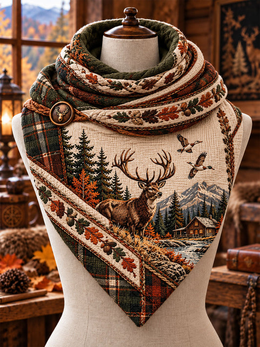 Vintage Hunting Culture Triangle Scarf gracestitchs