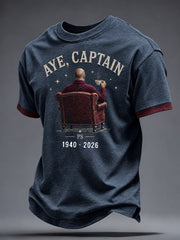 Men's Rip Captian 1940-2026 Printed  T-shirt gracestitchs