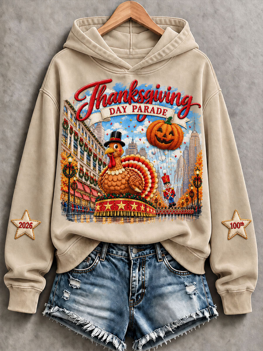 Women’s Thanksgiving Day Parade Commemorative Print Casual Sweatshirt gracestitchs